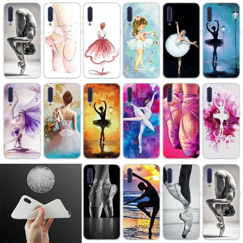 

Silicone Phone Case Ballet Ballerina For Xiaomi 9 se 8 lite 6X 5X Mi a1 a2 A3 Lite f1 Max 3 redmi 7a Note 7 pro 6 5 go Cover