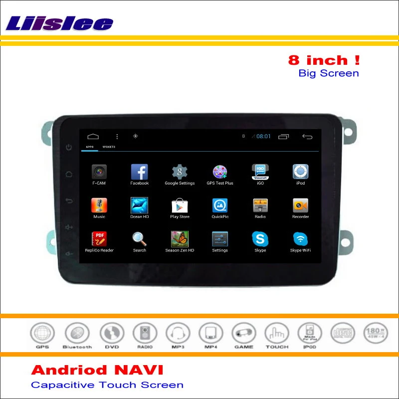 Excellent Liislee Car Android GPS NAVI Navigation System For Skoda Octavia 2005~2012 Radio Stereo Audio Video Multimedia ( No DVD Player ) 2