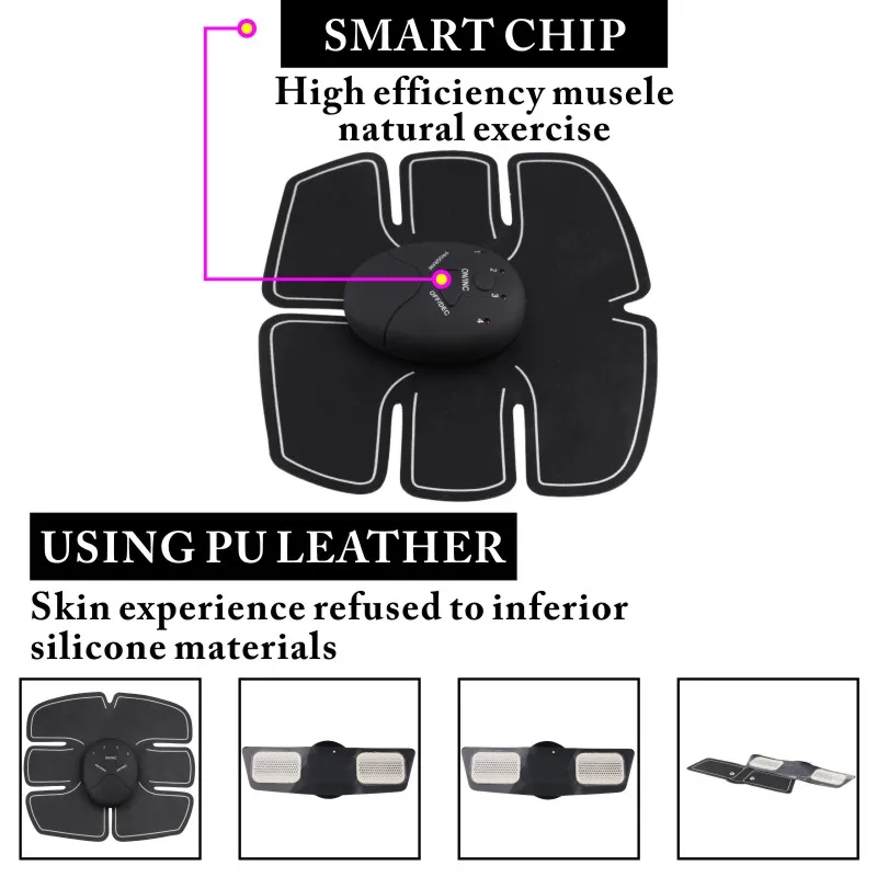 Умный EMS Электрический импульсный массажер для лечения мышц живота, беспроводной спортивный стимулятор мышц, фитнес-массаж 20