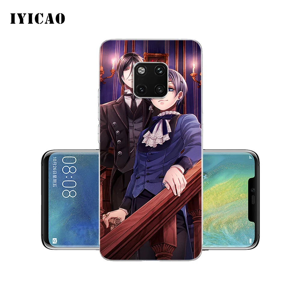 IYICAO Черный Дворецкий Мягкий силиконовый чехол для телефона Huawei Mate 10 20 Lite Pro Nova 2 2i 3