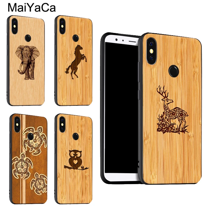 

MaiYaCa Owl Animal Bamboo Pattern Print Phone Cover For Xiaomi Redmi 5 6 6A Plus S2 Note 7 5 Pro 4X Mi 9 8 6X Mix2 Max3 K20 Case