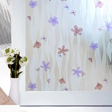 45/60*400 см самоклеящаяся Стекло оконная пленка Матированный с декорированием узором "Мороз" ограничивающий обзор извне полосатый украшения для офиса Новинка! клейкие стекла наклейки окна