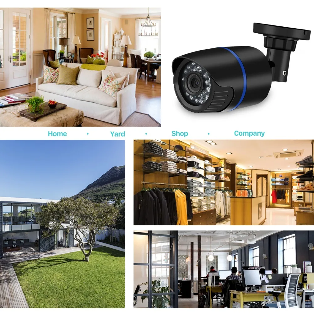 ANBIUX 2,8 мм широкая ip-камера 1080P 960P 720P ONVIF P2P Обнаружение движения RTSP оповещение по электронной почте XMEye 48V наружняя камера видеонаблюдения POE CCTV уличная