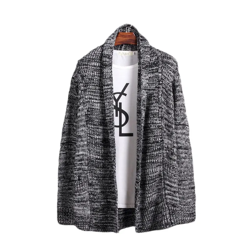 2018 British Style Knitted Sweater Men Fashion Solid