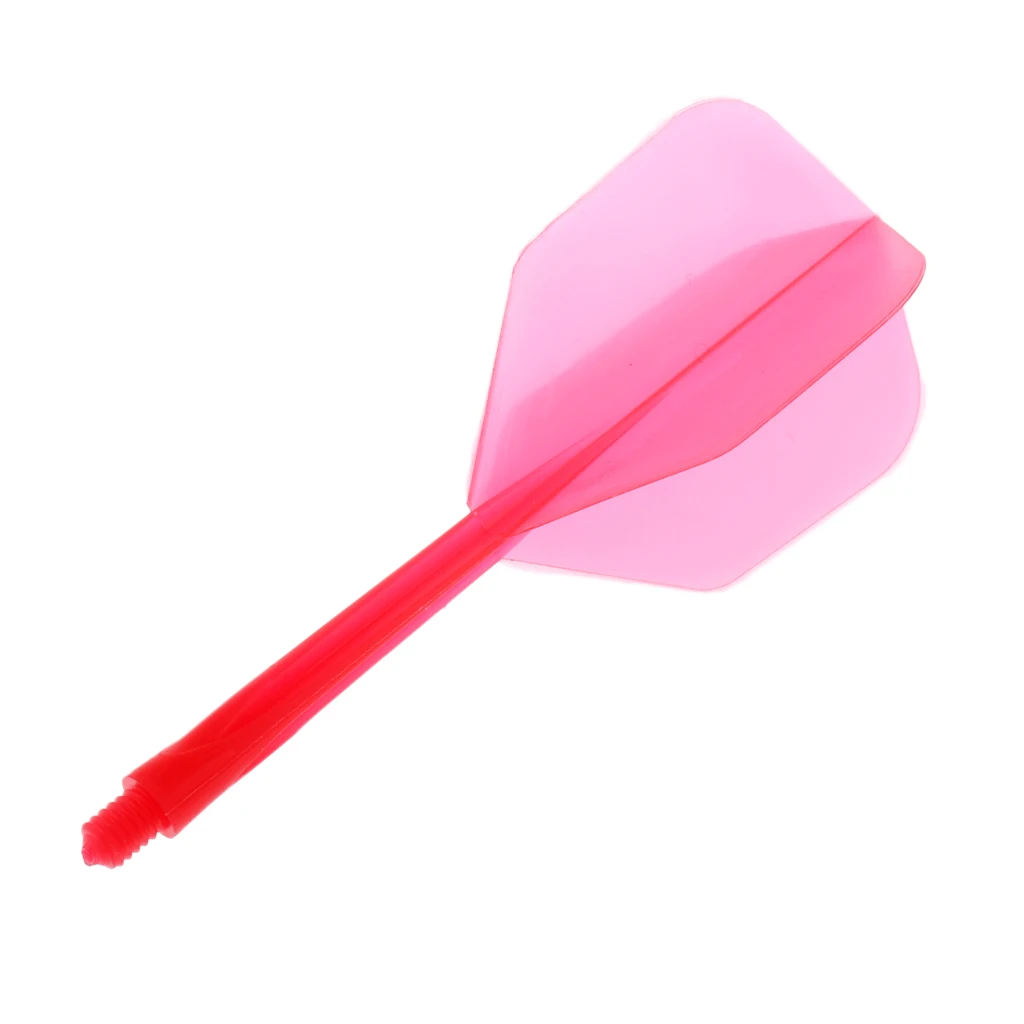 Set of 6 2BA Thread Dart Shafts with Transparent Dart Flights MultiColor Dart Shafts and Dart Flights Flights Dart Accessories 