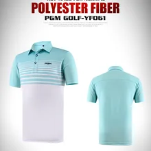 PGM Мужская рубашка для гольфа с коротким рукавом летняя спортивная ткань футболка для гольфа тренировочная одежда быстросохнущая верхняя одежда