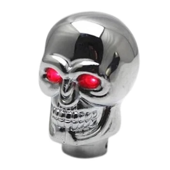 

Universal manual Skull lever knob Car Auto LED RED