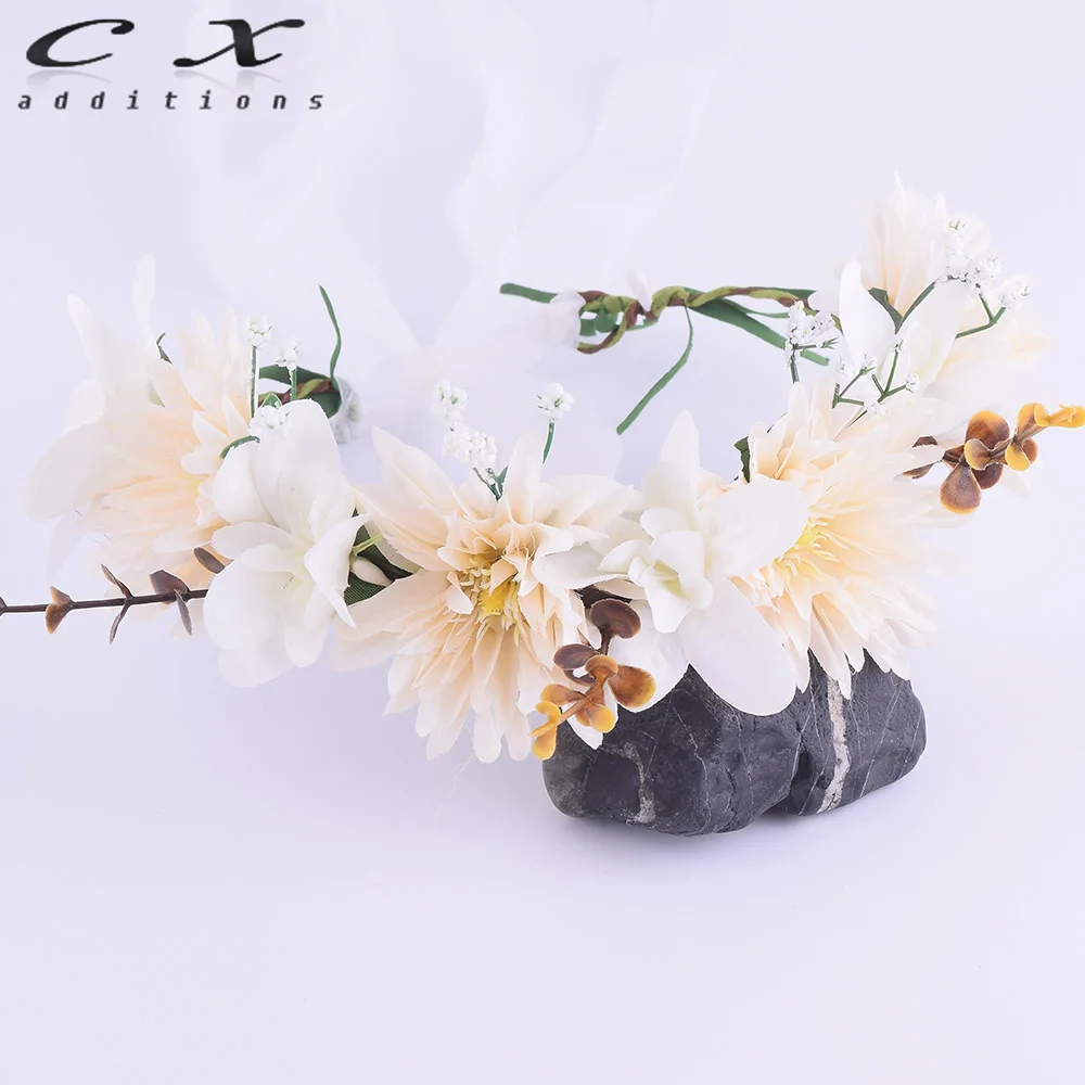 CXADDITIONS ручной работы цветок лилии Венок Корона гирлянда Halo для свадьбы