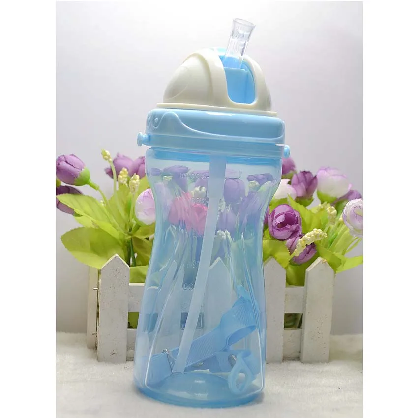 400 ML PP Пластик удовлетворяет требования Закона о cupbaby кормления ручка для бутылочки автоматическое соломинка Non-slip обороны осень антибликовость