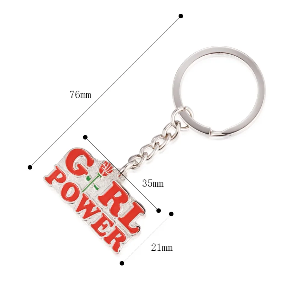 Porte-clés Girl Power pour femme, concepiste, pour se baigner