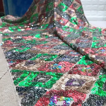 

wholesale!5yards african lace fabric with sequins lace fabric ,nigerian lace fabric 2018 high quality lace fabric free shipping