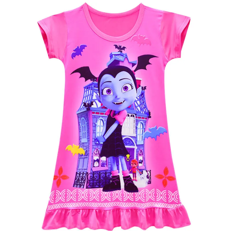 PaMaBa Kid Comic Con Vampirina; карнавальный костюм; вечерние платья для девочек на Хэллоуин; летнее платье с крыльями; нарядная Карнавальная одежда принцессы - Цвет: 19