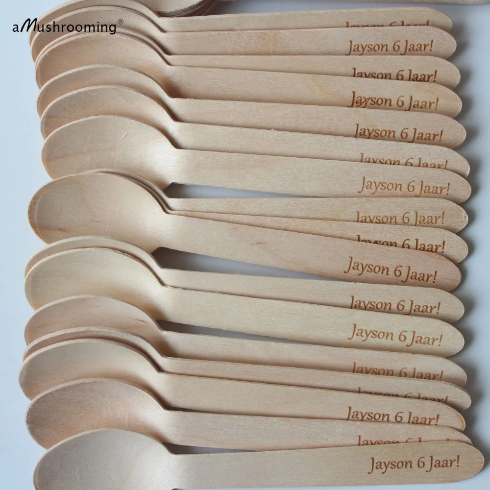 x200 Personalize Wood spoons Name Custom Children Birthday Personalise