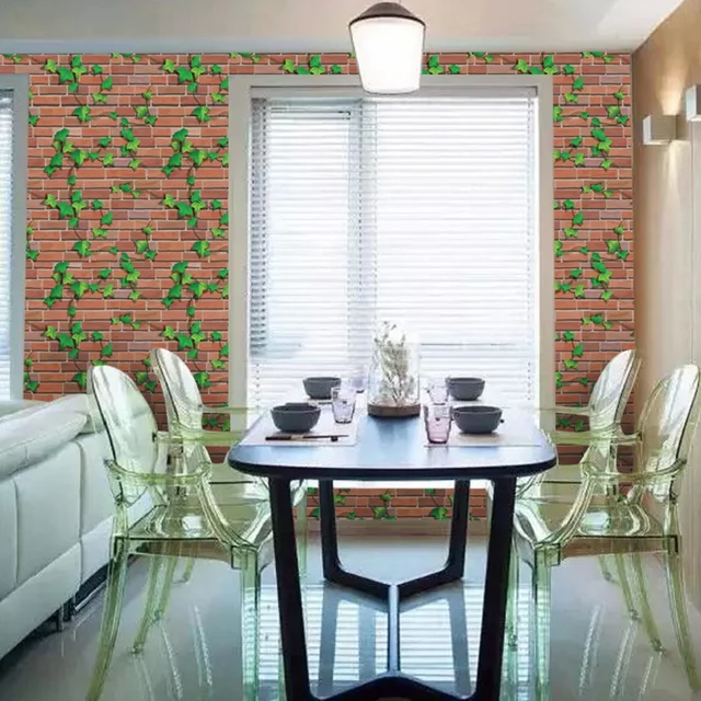 Best Offers WHISM 45x100cm DIY Imitation Brick Wall Sticker PVC Self Adhesive Wallpaper Film Wall Decor for Bedroom Dining Room Background Best Offers WHISM 45x100cm DIY Imitation Brick Wall Sticker PVC Self Adhesive Wallpaper Film Wall Decor for Bedroom Dining Room Background