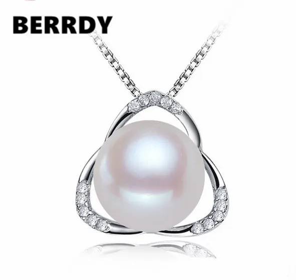 

REAL PEARL Fashion Freshwater Pearl Pendant Necklace 10-11mm Super Big Pearl Female Lady's Necklace Jewelry