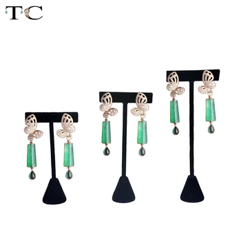 

Black Velvet Tree T Bar Earrings Stand Holder Jewelry Rack Display Organizer Storage Showcase 3 Size
