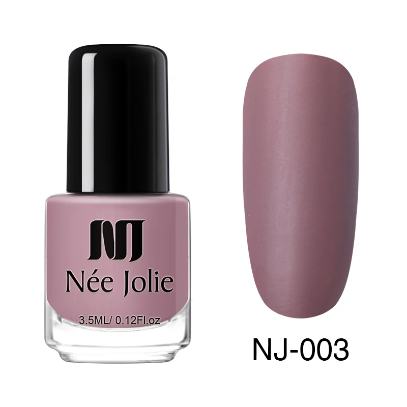Матовый лак для ногтей NEE JOLIE 65 цветов 8/7. 5/3. 5 мл стойкий лак для ногтей Быстросохнущий лак для ногтей с голографическим эффектом - Цвет: 3.5ml Matte NJ-03