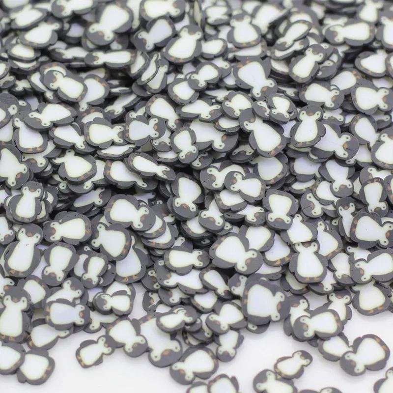 

50g/lot Hot Clay Sprinkles For Slime Cartoon Penguin Polymer Clay Slices DIY Craft Making Fimo Decals Kit Nail Art Accessories