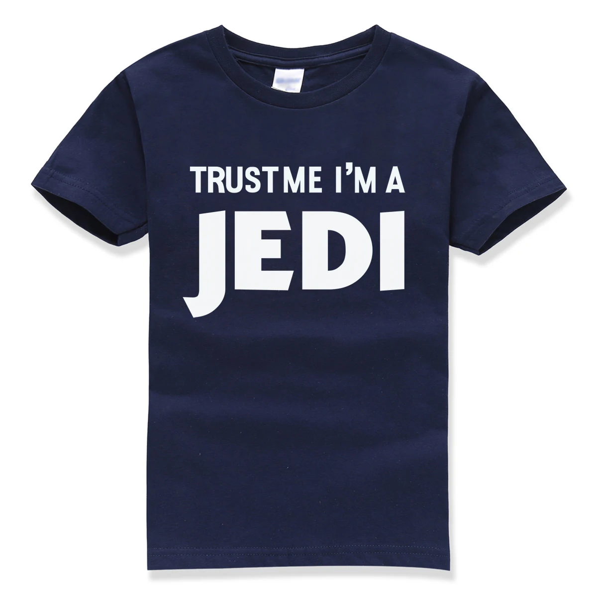 Детская футболка с короткими рукавами и надписью trust me l'm jedl летняя брендовая