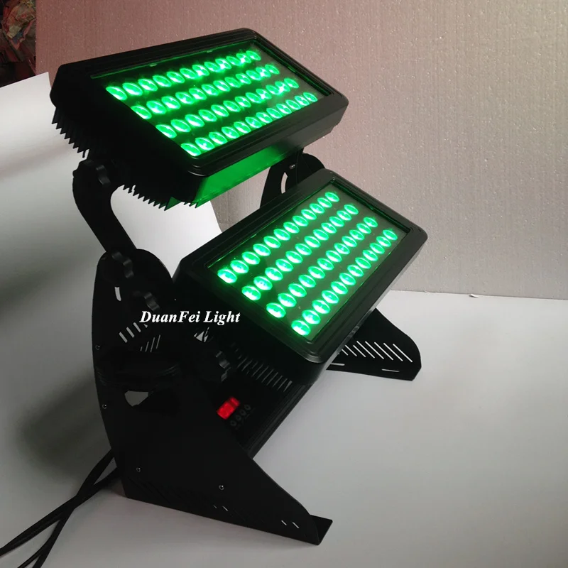 6 шт. 96x10 led rgbw городской цветной светильник 4в1 wash wall spot lyre настенный 10 Вт ip65|Эффект