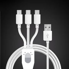 3 в 1 зарядный кабель Micro Тип usb C 8 pin Зарядное устройство кабель для iphone кабель быстрой зарядки Кабели для Xiaomi для устройства на базе Android 1 м