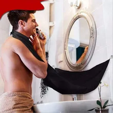 Черный 120*80 см аксессуар для укладки бритья фартук для стрижки бороды передник для бритья удобный для парикмахера мужской бритвенный передник для бороды