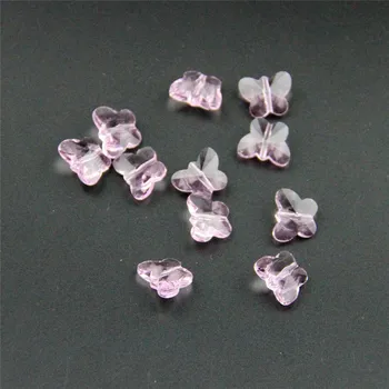 

Free Shipping Diy Top Quality 100pcs 14mm Lovely Butterfly Crystal Chandelier Beads,Home Curtain Lamp Lighting Strand Decor