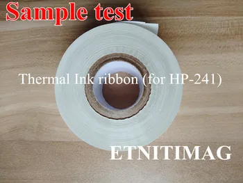 

1 Roll HP-241 Thermal Ink ribbon White Specimen 30mmX100m For manual coding machine HZ30,241B.241S.TJ-08 Hot stamping machine