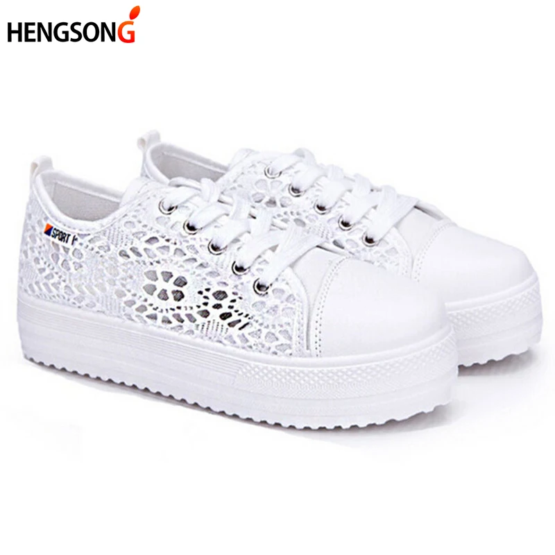 black lace canvas shoes