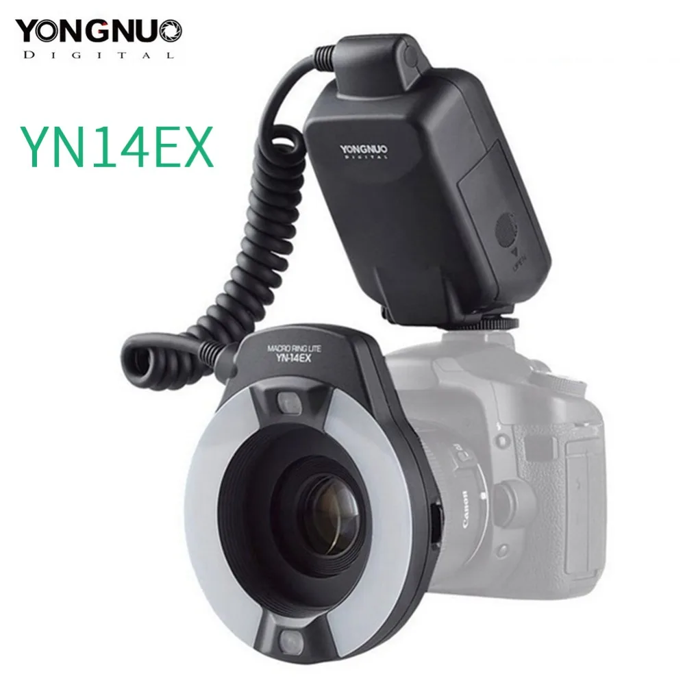 Кольцевой светильник Yongnuo YN-14EX ttl макро кольцо Lite Вспышка Speedlite свет для Canon 5D Mark II 5D Mark III 6D 7D 60D 70D 700D 650D