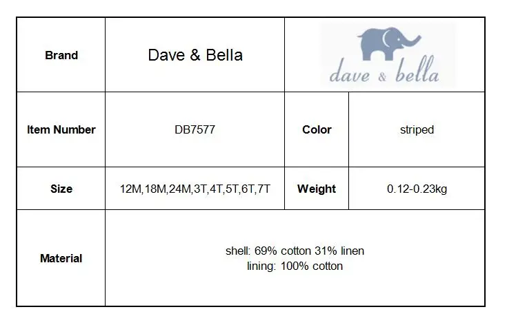 Dave bella/платье для маленьких девочек; детская одежда для дня рождения; детское летнее платье в стиле Лолиты; DB7577