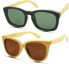 G M De Bambú Marco de madera Gafas de Sol Lentes Polarizadas Hombres Mujeres gafas de Sol gafas de sol