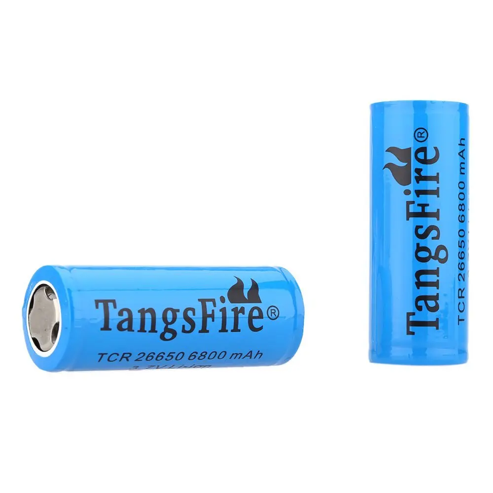 SCLS TangsFire 2 шт. 6800 мАч 26650 3,7 В литий-ионный аккумулятор с PCB Защищенный Совет