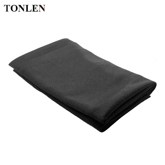 TONLEN 1.7*0.5m Audio Speakers Sound Net Cloth Mask High Dense Thick Cloth Broadcasting Baffle Cloth Type Black Speakers