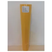 Флок Cuttable Pu гибкий винил пленка лимон желтый цвет 0,5 м x 1 м размер рулона(2" x 39,37"