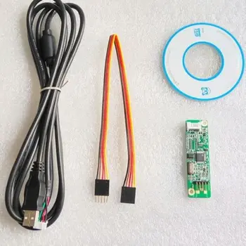 

5 Wire Resistive USB Touchscreen Controller card LCD Touch Screen Panel Driver Card with extension cable