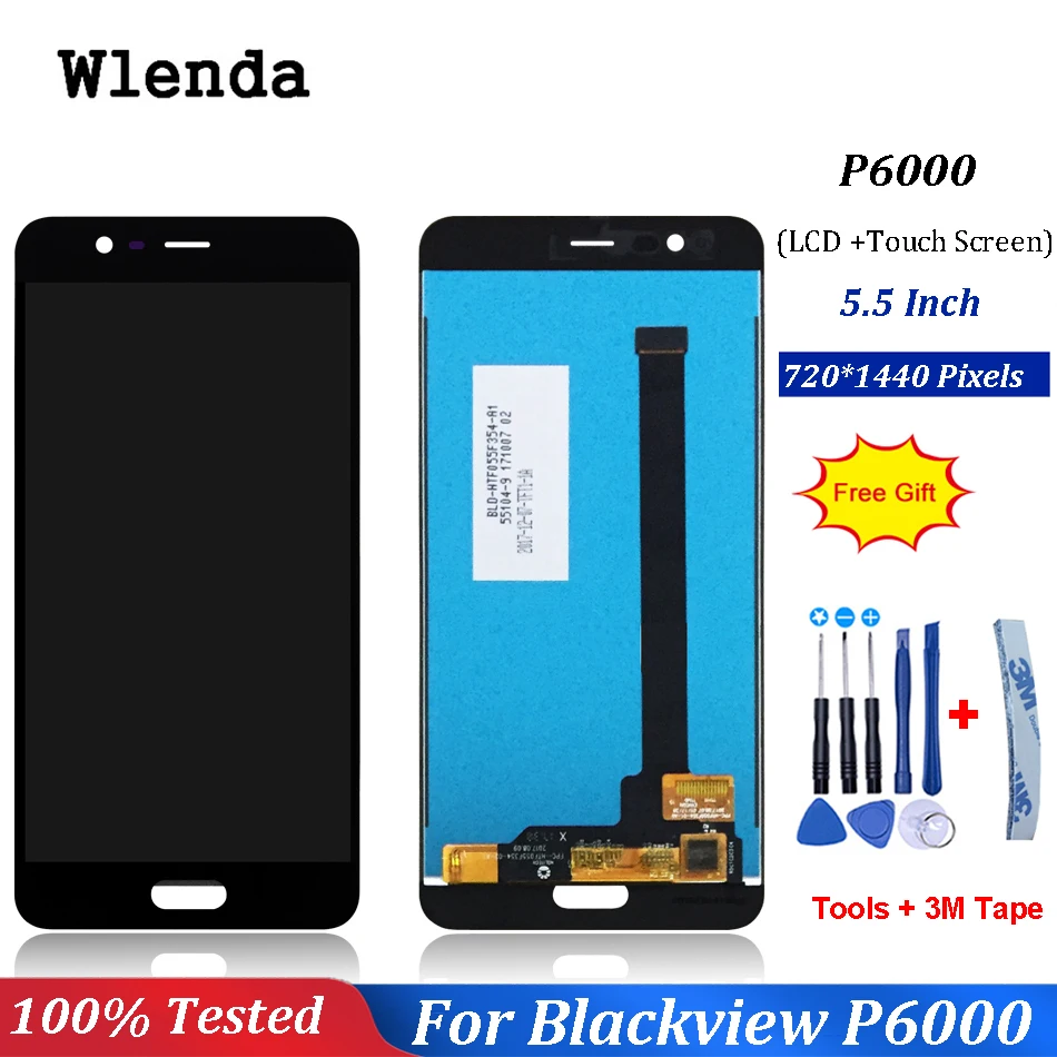 

For Blackview P6000 LCD Display+Touch Screen Digitizer Assembly Replacement Parts+Tools