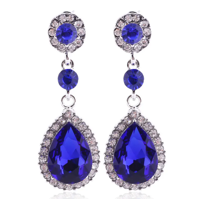 Vintage Drop Earrings Water Drop Earings Fashion Long Earrings For Women 2016 Gift Red Dangle Earring Trendy brincos  jewelry