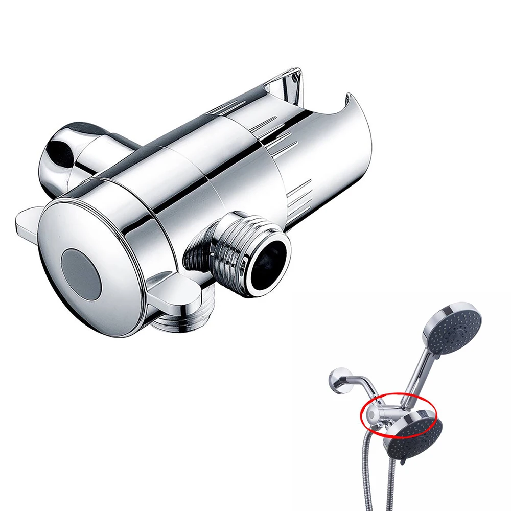 Chrome ABS 3 Way Valve Combo Diverter Shower accessories Shower Head& Arm 1/2" IPS Handheld