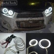 HochiTech для Chevrolet Sonic T300 2011- ультра яркий дневной светильник DRL CCFL ангельские глазки демон глаза комплект Теплый Белый Halo Кольцо