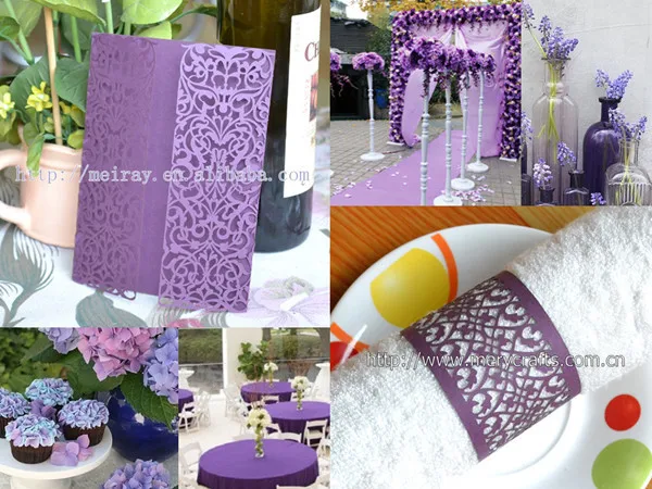 

lavender wedding,purple wedding decorations,purple wedding cards,purple favor boxes and wrappers