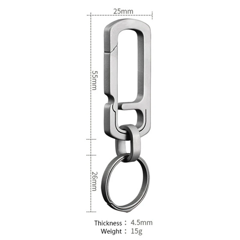 Титановый сплав EDC инструмент для кемпинга открытый альпинистский брелок висячая пряжка