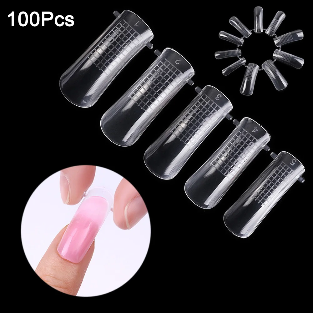 100Pcs Nail Art Tip Long Full Cover False Fake Nails Art Tip DIY Manicure HS11