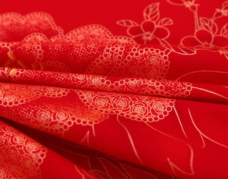 Clearance Round Bed Chinese Style Wedding rosy Bedding sets SuperKing 9Ft Dancing Girls Home MARRY DuvetCover Bedskirt Set Round Bedding 4