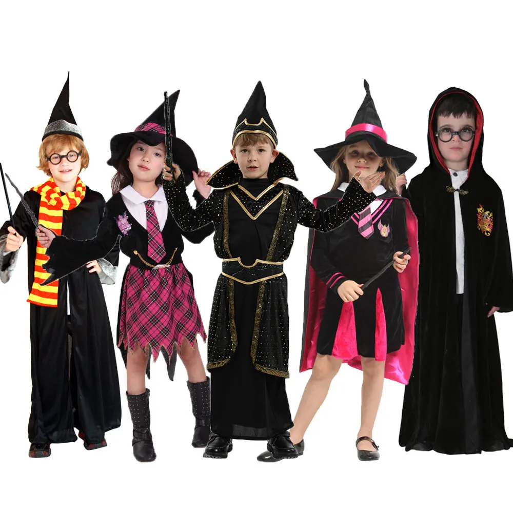 

Umorden Kids Children Wizard Magician Costume for Boys Girls Children's Day Halloween Costumes Robe Dress