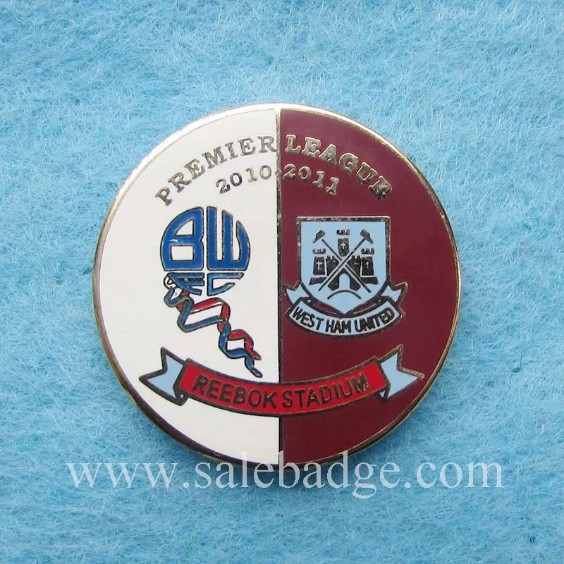 Custom Metal Europe Football Team Club Pinsin Badges from Home & Garden on
