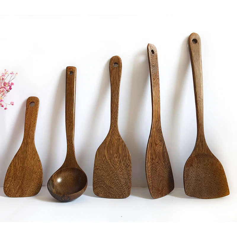 

Japan Style Natural Wood No Paint Non-stick Pan Wooden Spatula Long-handled Wooden Shovel Cooking Shovels