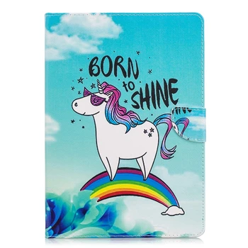 

Fashion Cartoon Case Cover For Huawei Mediapad T3 10 9.6 Funda Cases PU Leather Stand Shell