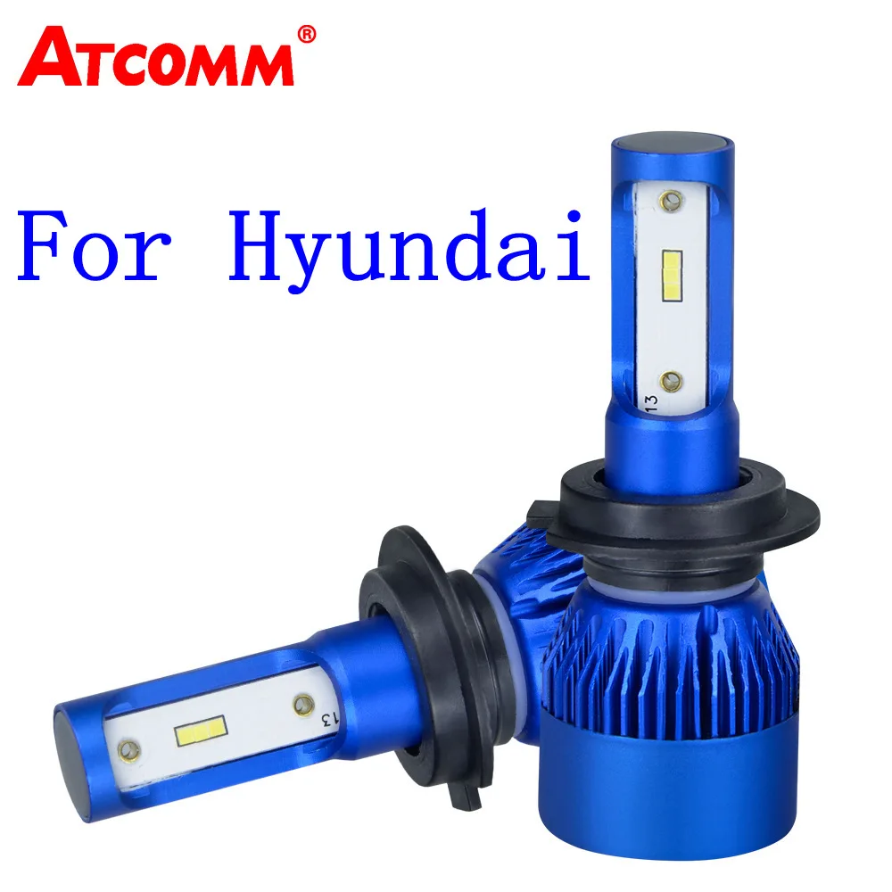 

H7 LED Bulb 12V 6500K 10000LM 9005 9006 H11 Auto Light H4 Hi-low Beam 12V For Hyundai Accent Azera Tucson Entourage Kona Genesis