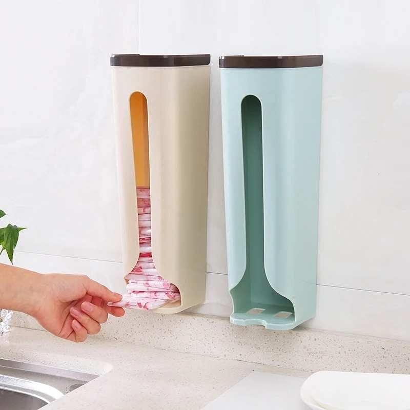 

Nordic Kitchen Accessories Garbage Bag Storage Box Plastic Wrap Shoe Cover Storage Box Hanging Rectangular Plastic Container